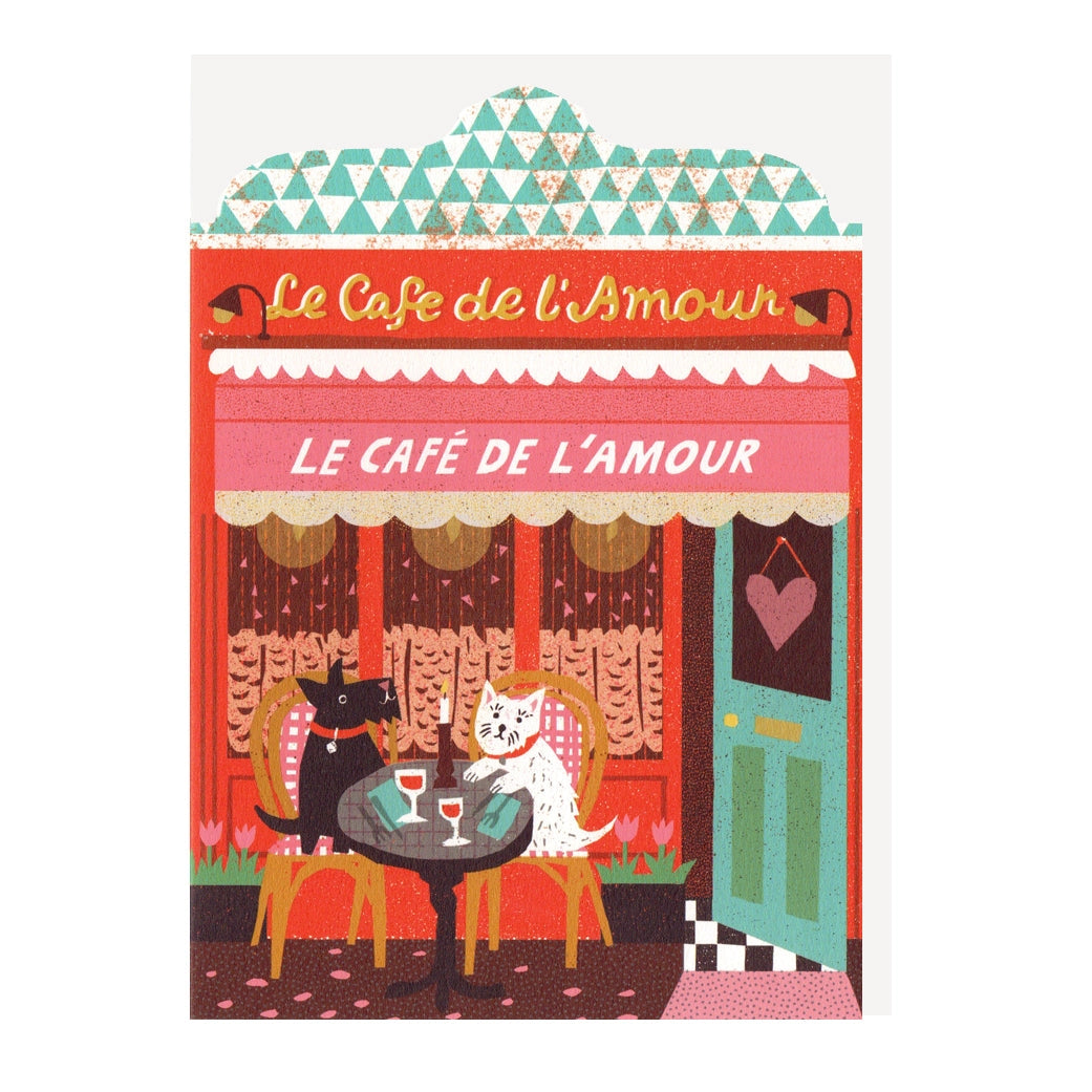 café de l'amour art card