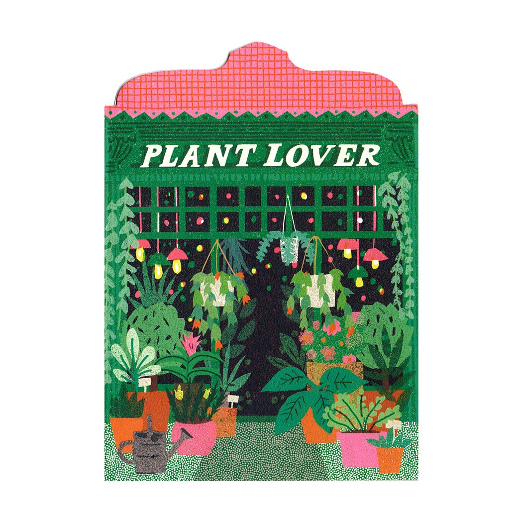 plant lover shop art card