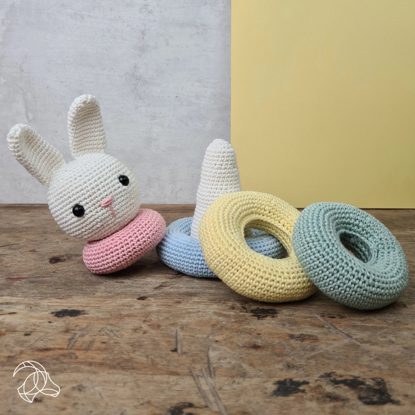 stacking rabbit crochet kit