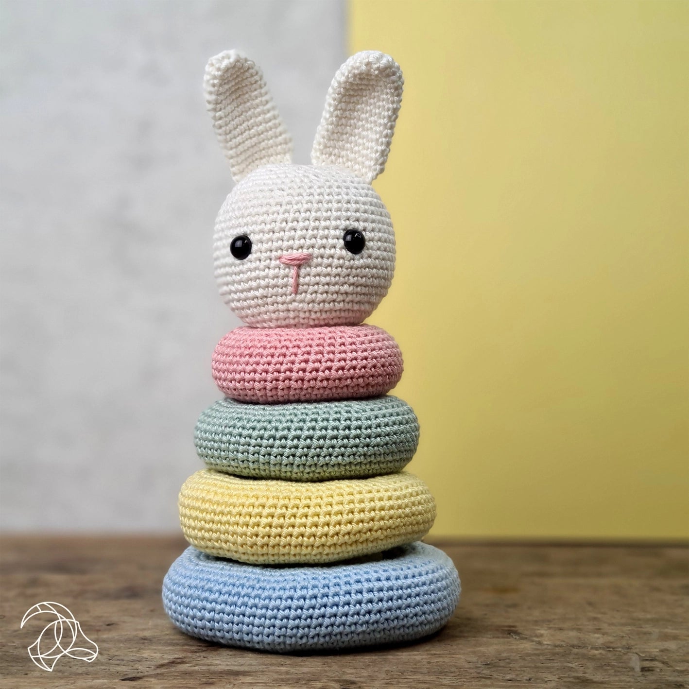 stacking rabbit crochet kit