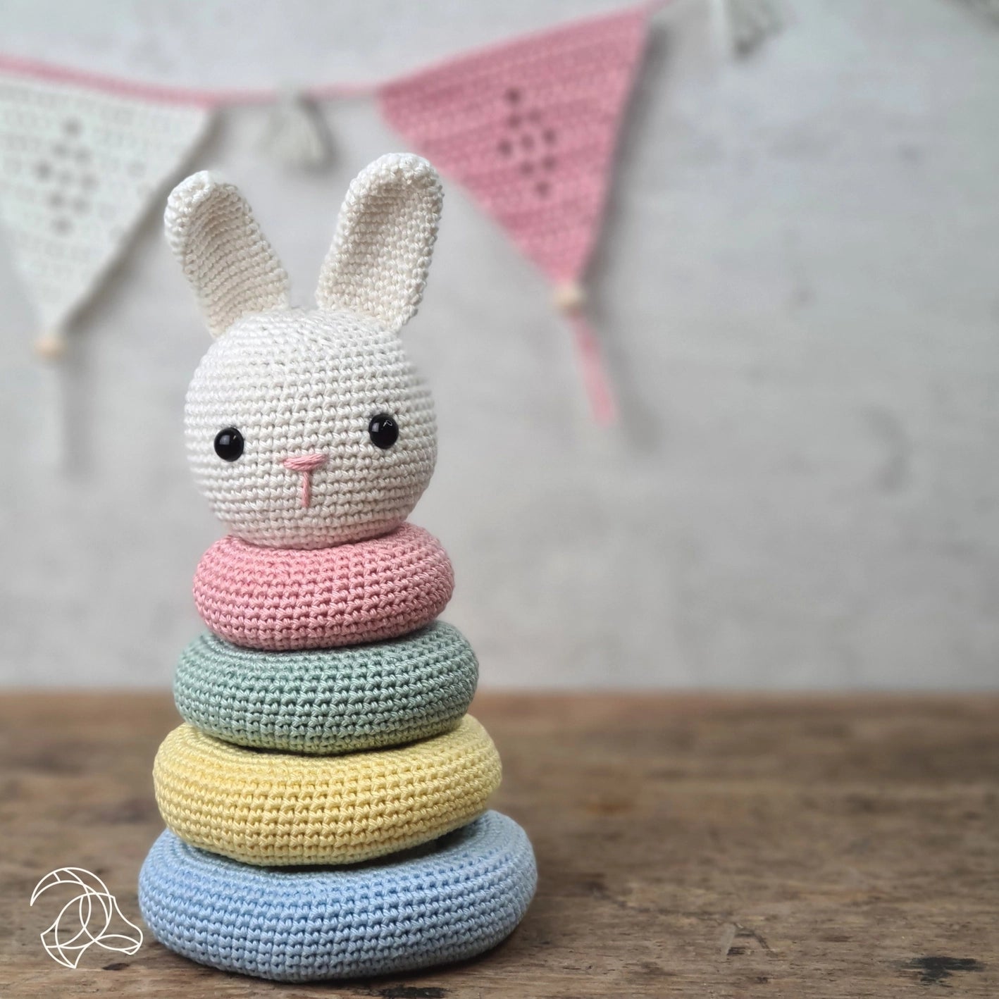 stacking rabbit crochet kit