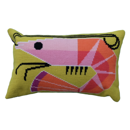 prawn cross stitch cushion kit