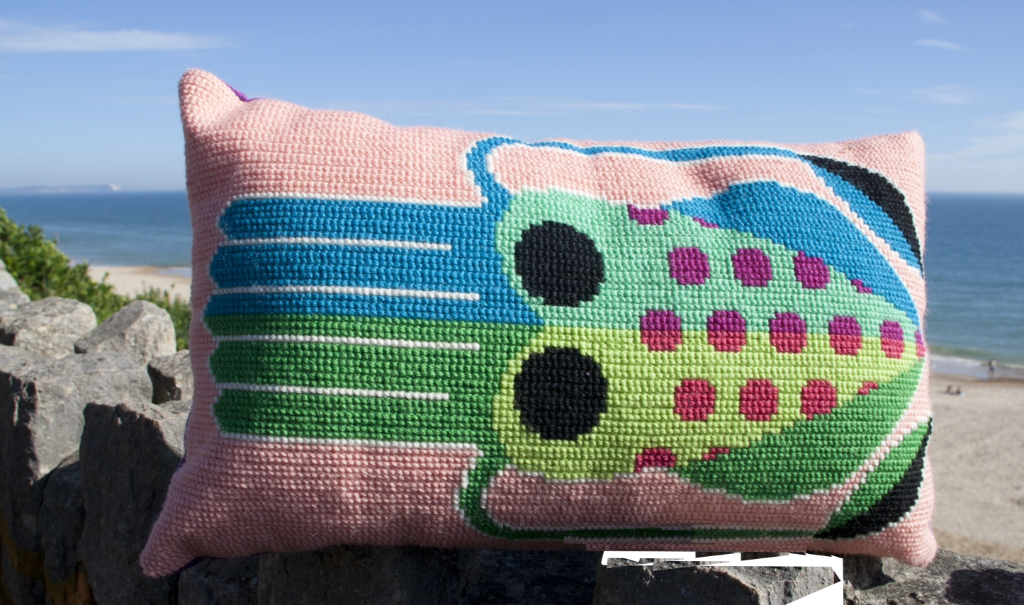 squid cross stitch cushion kit